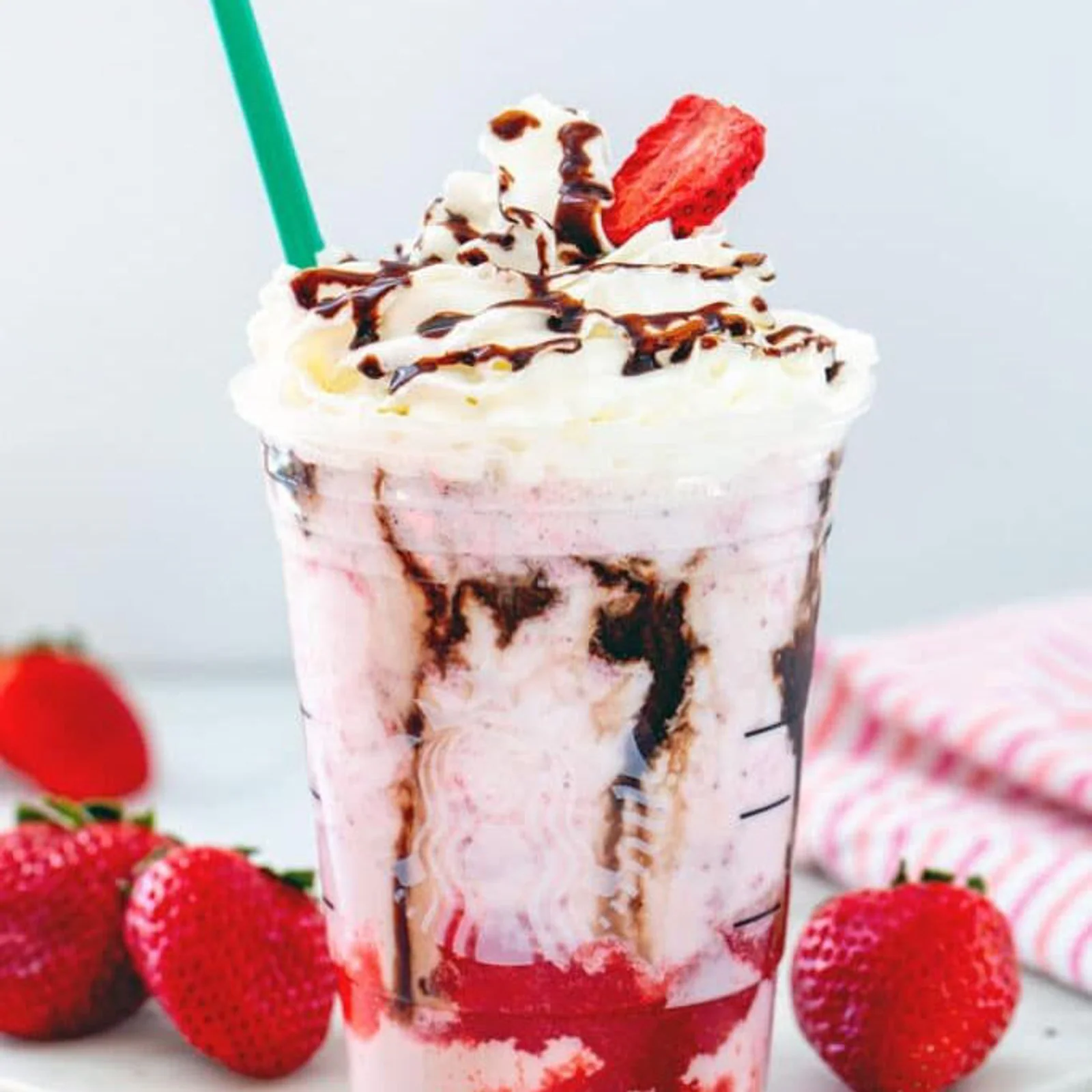 Strawberry Chocolate Frappuccino