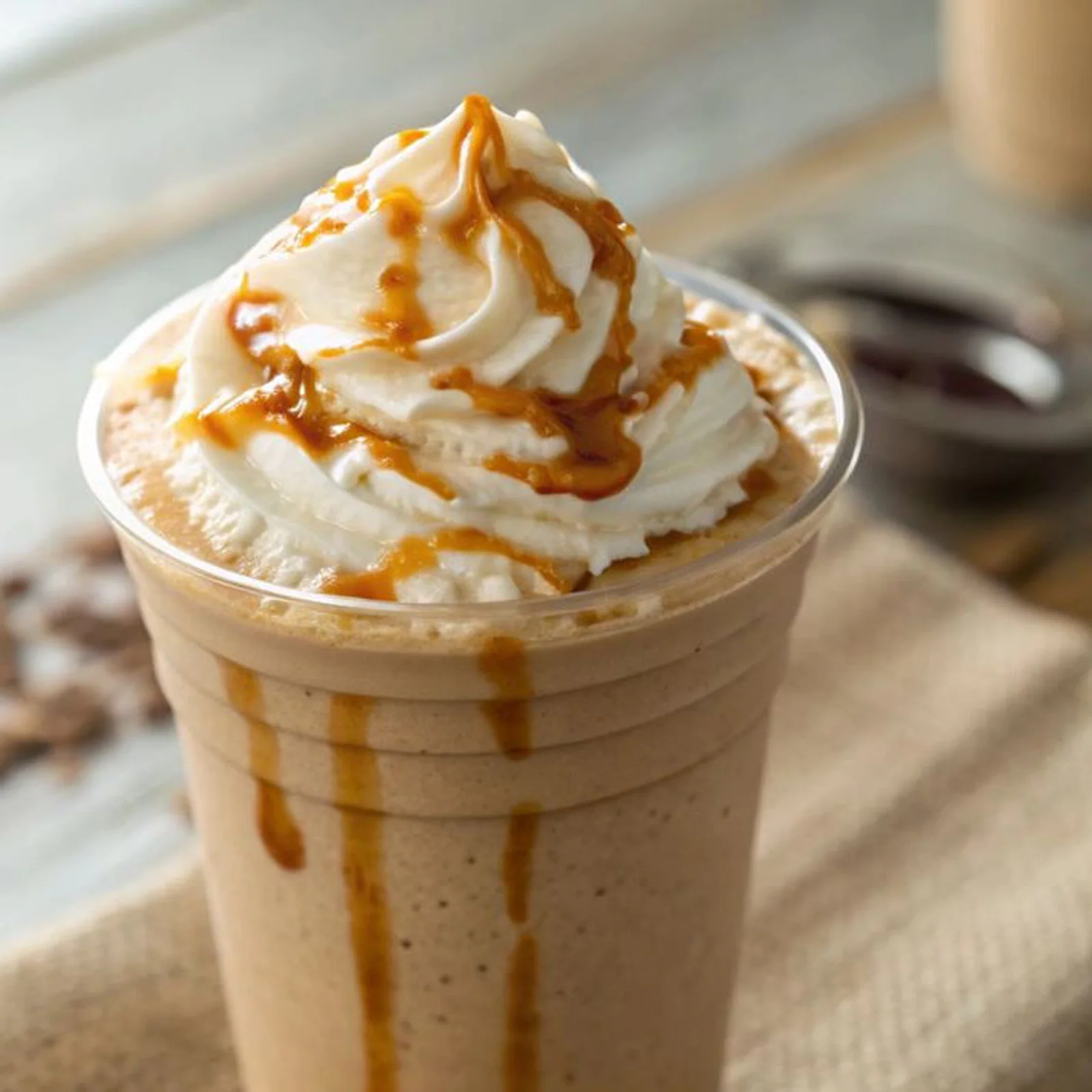 Caramel + frappuccino